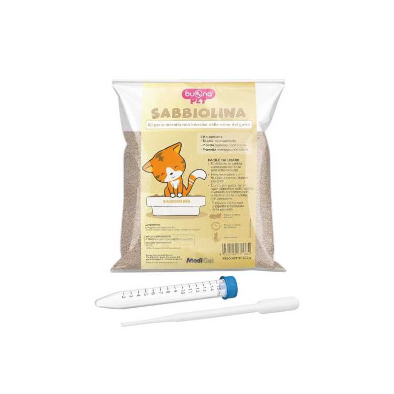 Buonapet - Sabbiolina - Kit avec provetta et pipetta non sterile 500 g. Buonapet - Sabbiolina - Kit avec provetta et pipetta non sterile 500 g.