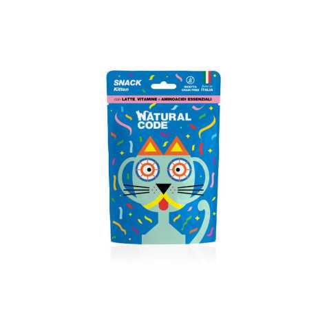 Natural Code Snack Kitten Cat | Latte e Vitamine - 60g -
