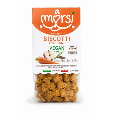 Biscotti Vegan Alivit Amorsi Carota Mela e Chia - 250g - 