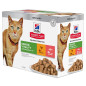 Hill's Science Plan Adult 7+ Senior Vitality con Pollo e Salmone Multipack 85 gr.