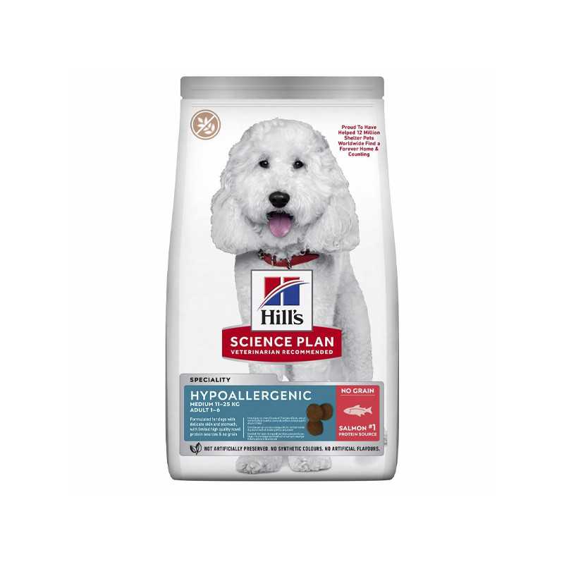 Hill's Cane Hypoallergenic Adult Medium Lachs 12 kg Hill's Cane Hypoallergenic Adult Medium Lachs 12 kg