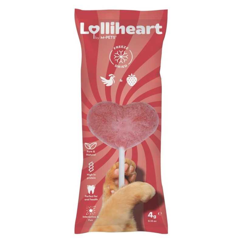 Lolliheart Chat Poulet Fragola - Snack pour Chats Lolliheart Chat Poulet Fragola - Snack pour Chats
