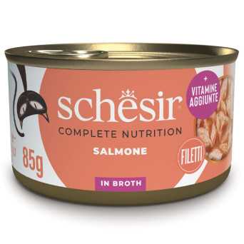 SCHESIR Salmone al Naturale in Acqua di Cottura 85 gr. - 