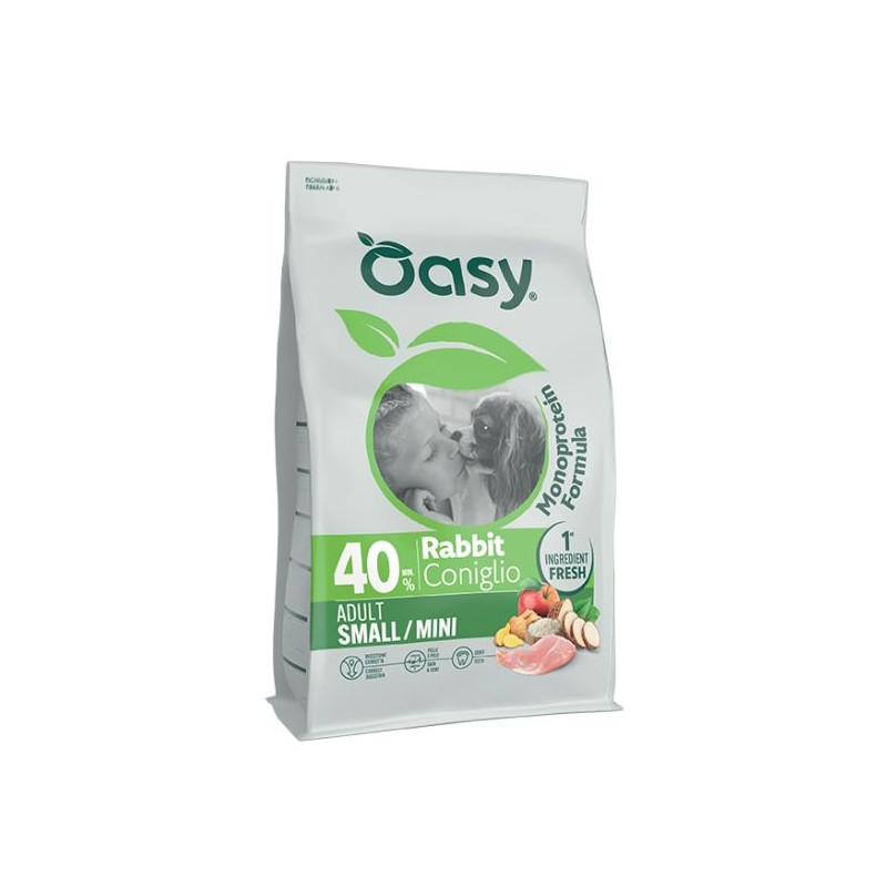 OASY One Animal Protein Adult Small & Mini mit Kaninchen 2 kg. OASY One Animal Protein Adult Small & Mini mit Kaninchen 2 kg.