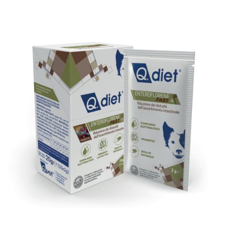 Q.DIET Enteroflerene Fast 10 Sachets 2 g Q.DIET Enteroflerene Fast 10 Sachets 2 g