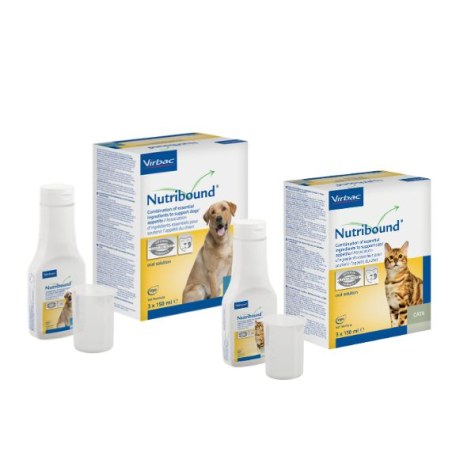 VIRBAC Nutribound Gatti .3 Flaconi 150 ml. 1 Confezione