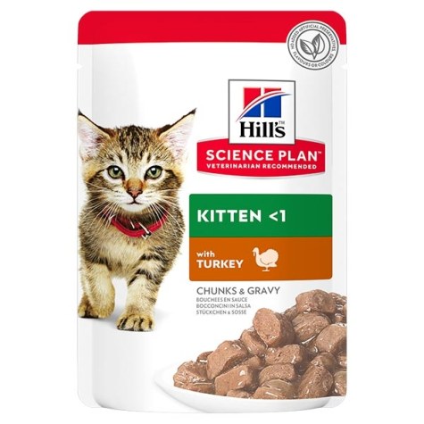 Hill.s Gatto Teneri Bocconcini in Salsa Kitten Tacchino 85 g.