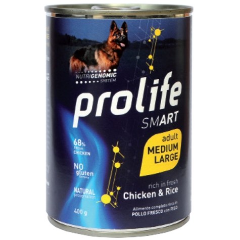 Prolife Smart ADULT M/l Pollo Riso 400 g.