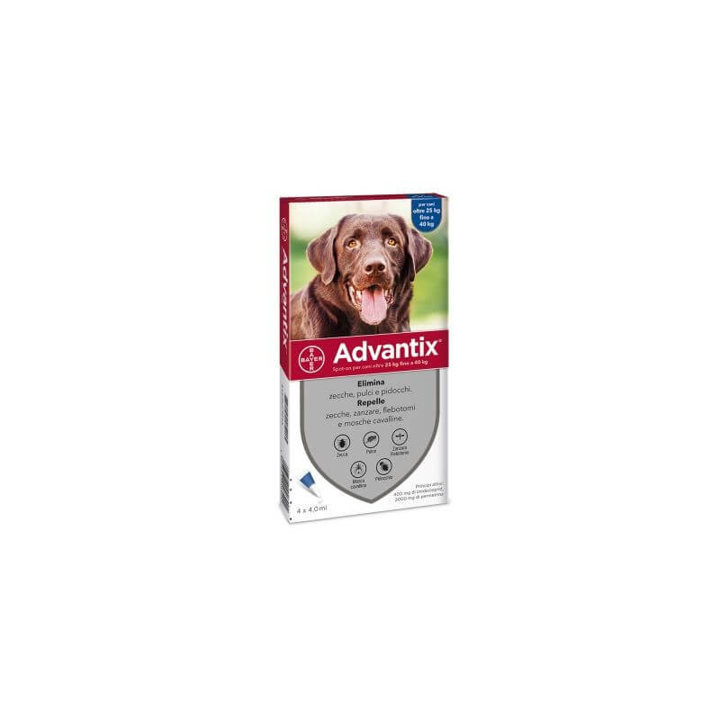 Advantix Spot-On pour Chien 2540 kg Advantix Spot-On pour Chien 2540 kg