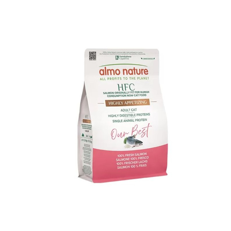 Almo Nature - HFC Dry Adult Highly Appetizing Salmon 300GR (Cat) Almo Nature - HFC Dry Adult Highly Appetizing Salmon 300GR (Cat)