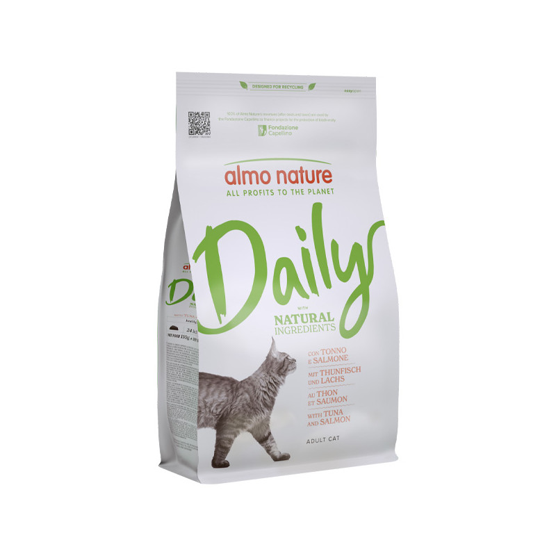 Almo Nature - Adult Cat Daily Maintenance Thon et Saumon 1,2 kg