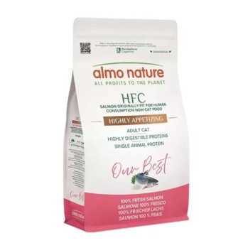 Almo Nature - HFC Dry Adult Highly Appetizing Salmone 1,20KG (Gatto) - 