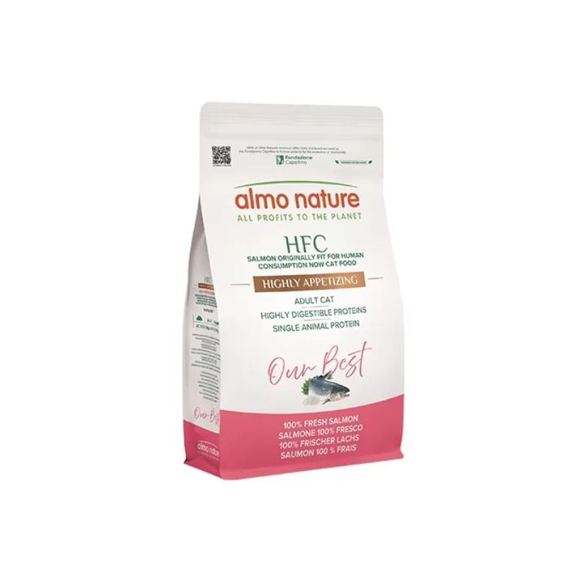 Almo Nature - HFC Dry Adult Highly Appetizing Salmone 1,20KG (Gatto)