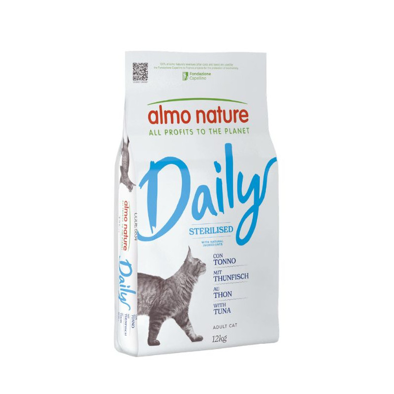 Almo Nature - Adult Cat Daily Sterilised Tuna 12KG