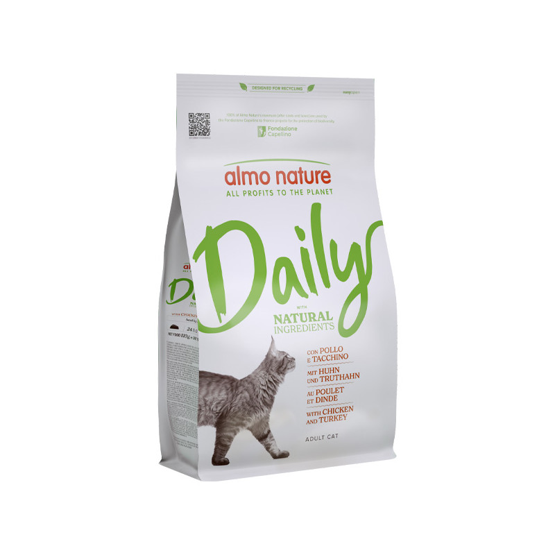 Almo Nature - Adult Cat Daily Maintenance Poulet et Dinde 1,2 kg