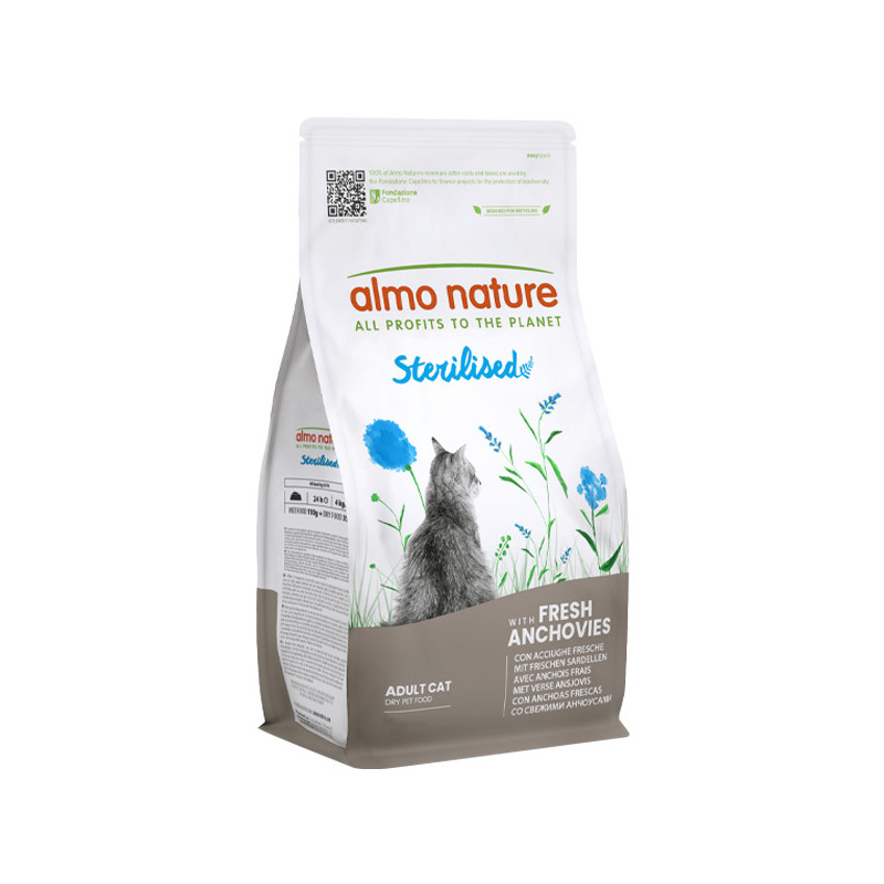 Almo Nature - Cat Fresh Sterilised Anchois 400GR Almo Nature - Cat Fresh Sterilised Anchois 400GR