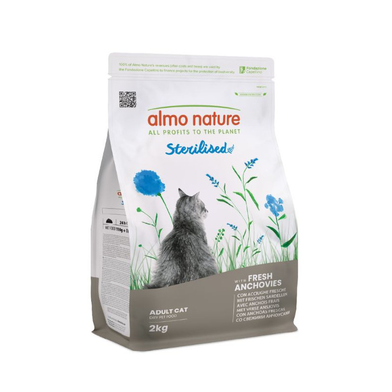 Almo Nature - Cat Fresh Sterilised Anchois 2KG Almo Nature - Cat Fresh Sterilised Anchois 2KG