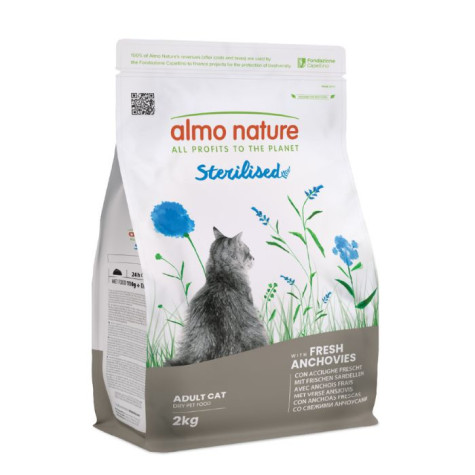 Almo Nature - Cat Fresh Sterilised Acciughe 2KG - 