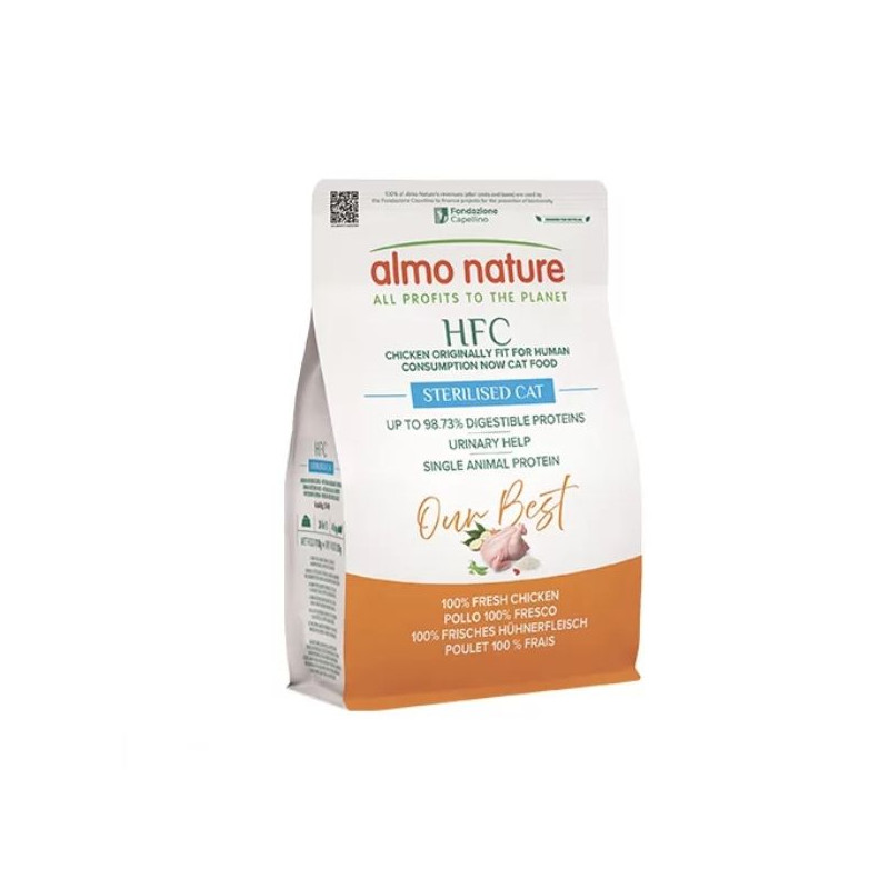 Almo Nature - HFC Dry Cat Adult Sterilised Chicken 300GR