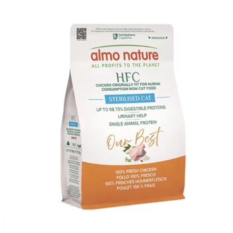 Almo Nature - HFC Dry Cat Adult Sterilizzato Pollo 300GR - 
