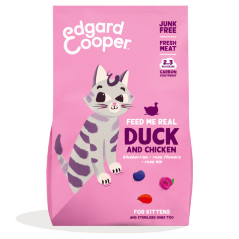 Edgard&Cooper - Cat Kitten Anatra e Pollo Freschi 325GR - 