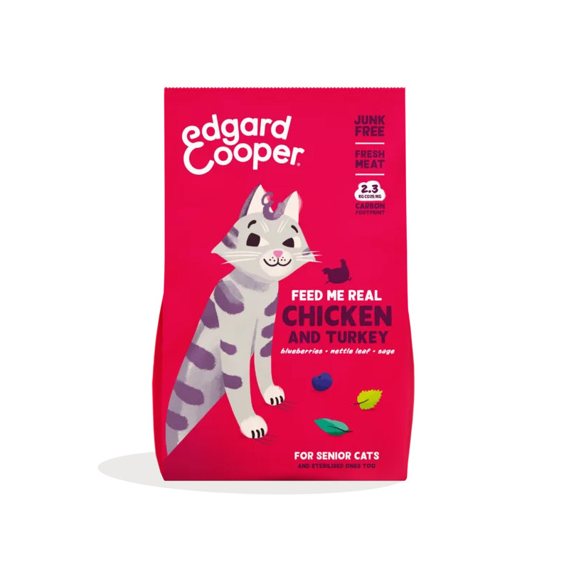 Edgard&Cooper - Cat Senior Huhn und Truthahn Freschi 2KG Edgard&Cooper - Cat Senior Huhn und Truthahn Freschi 2KG