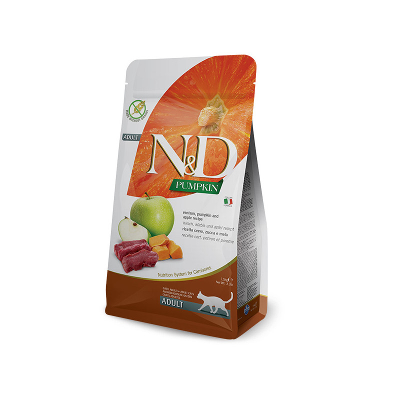 Farmina - Natural et Delicious Cerf et Pomme Grain Free 5KG Farmina - Natural et Delicious Cerf et Pomme Grain Free 5KG