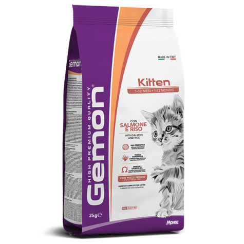 Gemon - Cat Kitten con Salmone e Riso 2KG - 