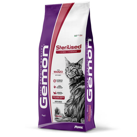 Gemon - Cat Adult Sterilised Manzo 7KG - 