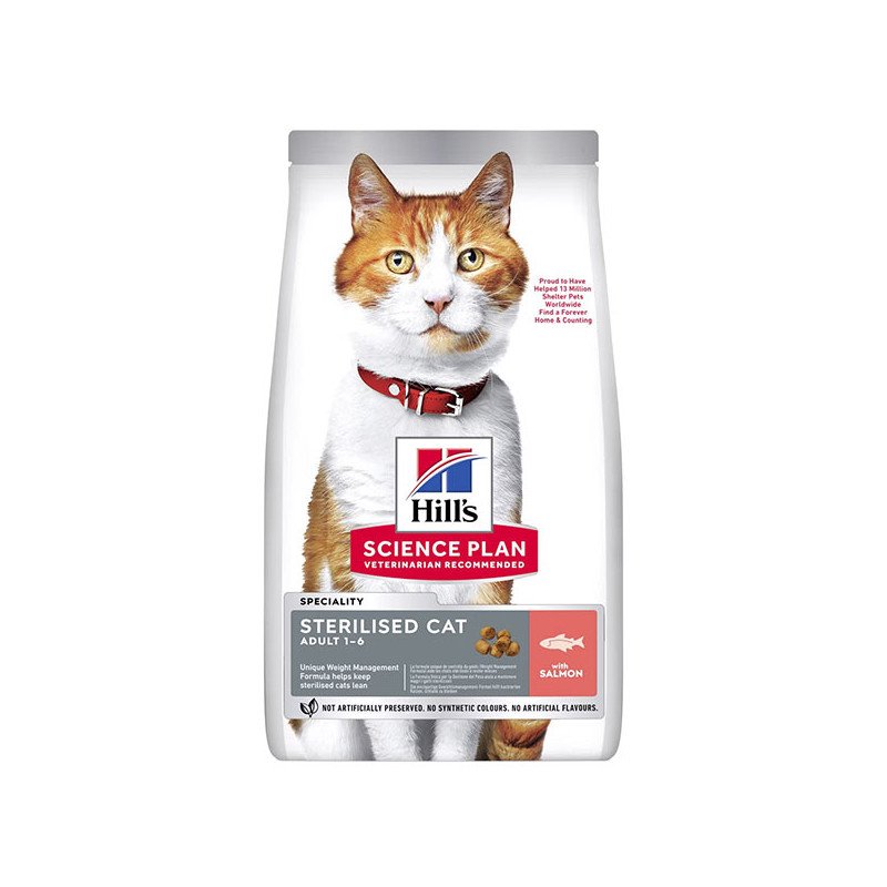 Hill's - Science Plan Cat Adult Sterilised with Salmon 300GR