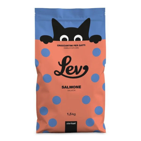 Lev - Dry Cat Sterilized Salmone 1,50KG - 