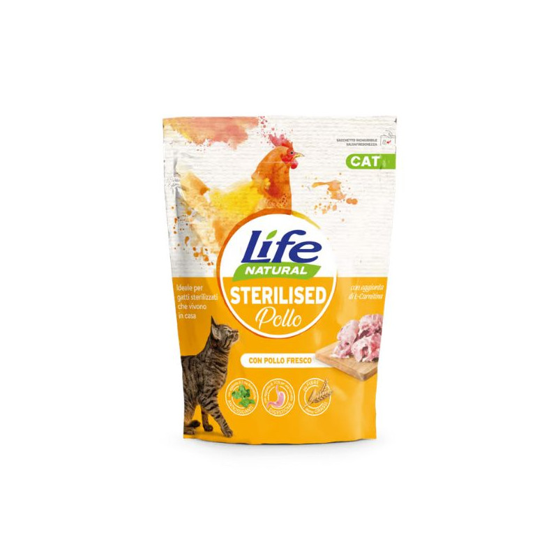 Life Pet Care - Life Cat Sterilized con Pollo 800GR Life Pet Care - Life Cat Sterilized con Pollo 800GR
