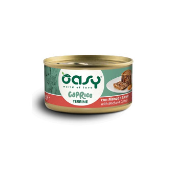 Oasy - Cat Adult Caprice Terrina Con Manzo e Carote 85GR - 