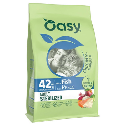 Oasy - Original Formula Cat Adult Sterilised Pesce 1,50KG - 