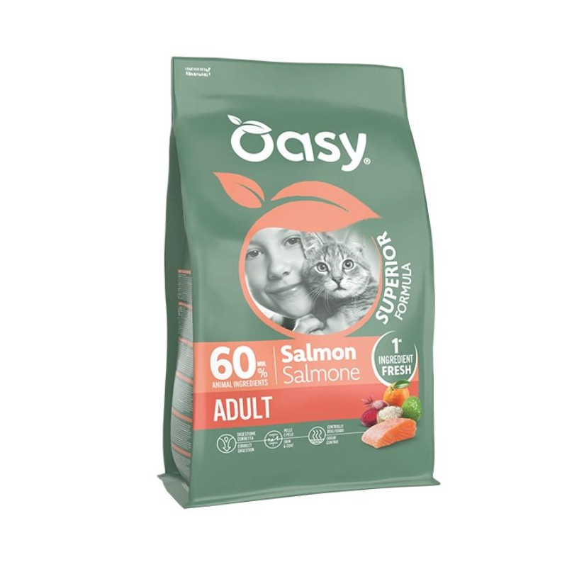 Oasy - Superior Formula Cat Adult Saumon 6KG Oasy - Superior Formula Cat Adult Saumon 6KG