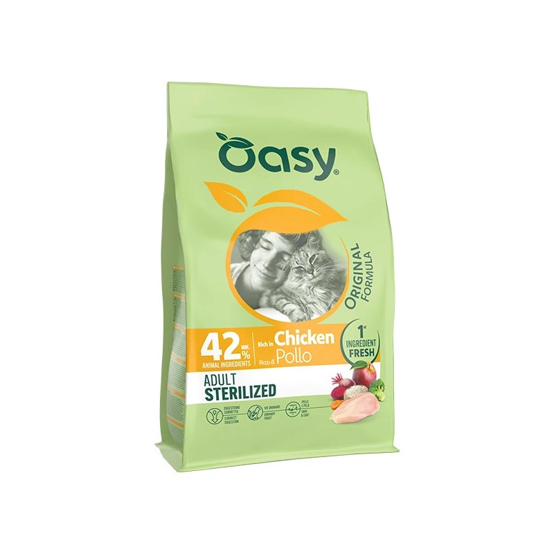 Oasy - Original Formula Cat Adult Sterilised Pollo 1,50KG Oasy - Original Formula Cat Adult Sterilised Pollo 1,50KG