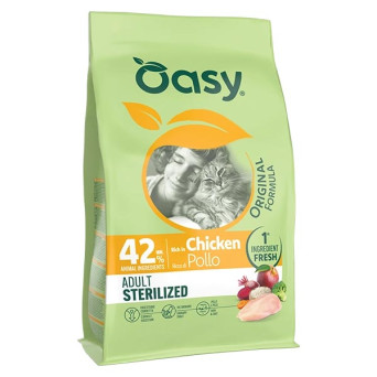 Oasy - Original Formula Cat Adult Sterilised Pollo 6KG - 