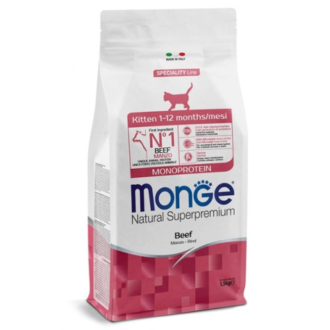 Monge - Natural Superpremium Monoprotein Kitten Manzo 400GR -