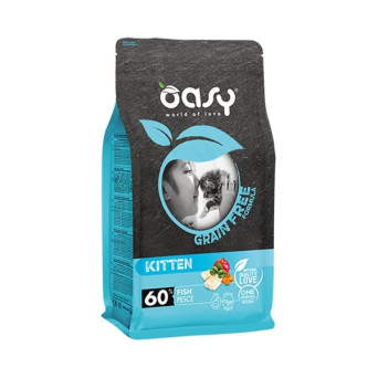 Oasy - Grain Free Kitten con Pesce 300GR - 