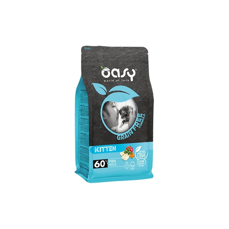 Oasy - Grain Free Kitten avec Poisson 300GR Oasy - Grain Free Kitten avec Poisson 300GR