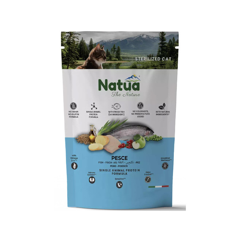 natua - Dry Line Adult Cat Sterilised Fish 350GR