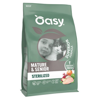 Oasy - Superior Formula Cat Mature & Senior Sterilised Pollo 1,50KG - 