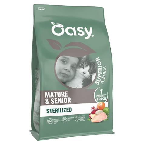 Oasy - Superior Formula Cat Mature & Senior Sterilised Pollo 1,50KG -