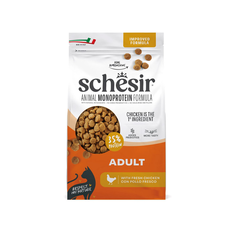 Schesir - Cat Adult Animal Monoprotein Formula Chicken 10KG