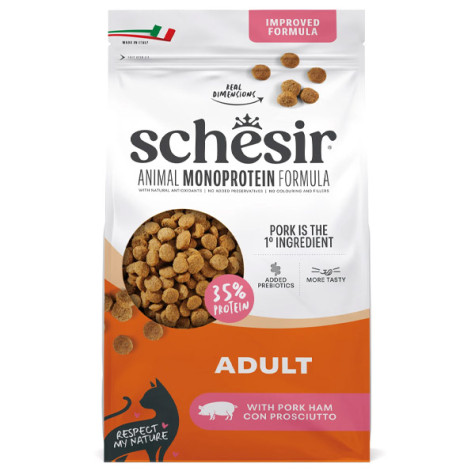 Schesir - Cat Adult Animal Monoprotein Formula Prosciutto 1,50KG - 