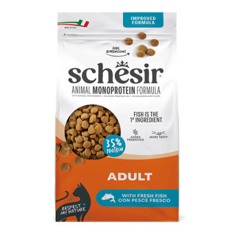 Schesir - Cat Adult Animal Monoprotein Formula Pesce 1,50KG - 