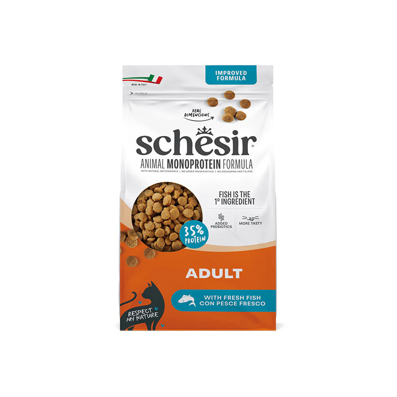 Schesir - Cat Adult Animal Monoprotein Formula Poisson 1,5 kg Schesir - Cat Adult Animal Monoprotein Formula Poisson 1,5 kg