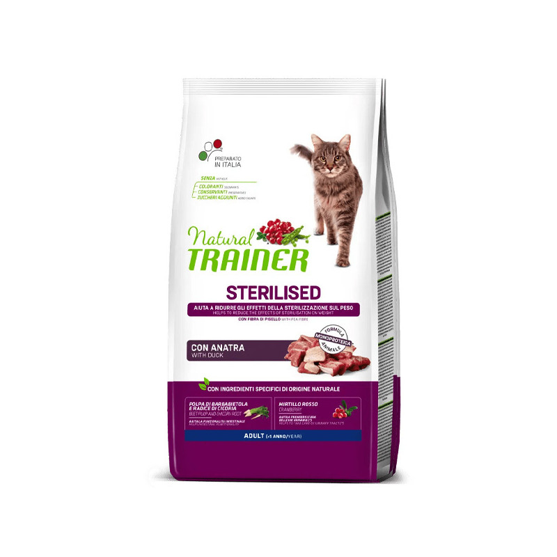 Trainer - Natural Adult Sterilised with Duck 1,50KG (Cat) Trainer - Natural Adult Sterilised with Duck 1,50KG (Cat)