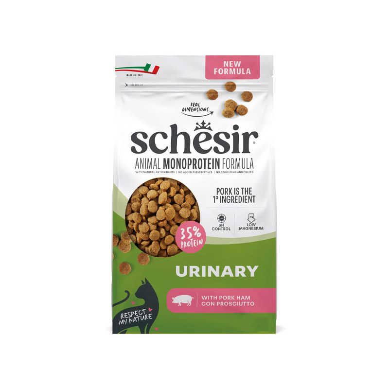 Schesir - Cat Adult Urinary Animal Monoprotein Formula Jambon 400GR Schesir - Cat Adult Urinary Animal Monoprotein Formula Jambon 400GR