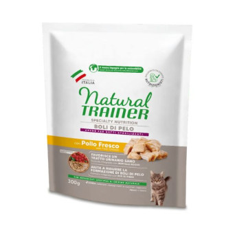 Trainer - Natural Cat Boli di pelo con pollo 300GR -